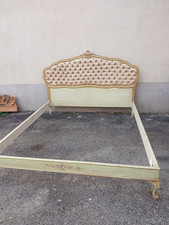 LETTO MATRIMONIALE LACCATO VENEZIANO - BAROCCHETTO - COMPLETO - 1940 EMILIA