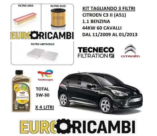 Kit tagliando filtri olio - kit, 3