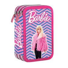 Astuccio Scuola 3 Zip Barbie