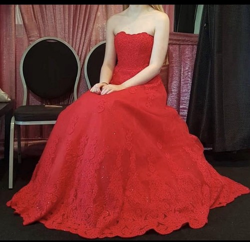 Abito ballo rosso ellie - da,