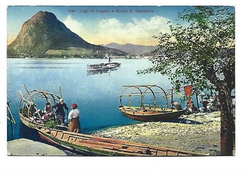 Italie lago lugano - italie, monte