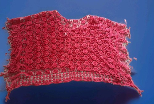 Origami poncho con frange - origami,