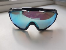 Occhiali da ciclismo unisex Bernardi, lenti color turchese, plastica 