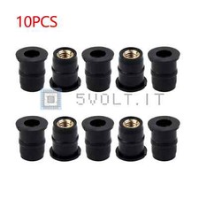 10pz Dado M5 in Gomma Metrica