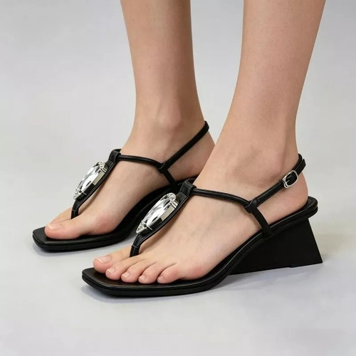 Sandali donna zeppa cm - zeppa, 5