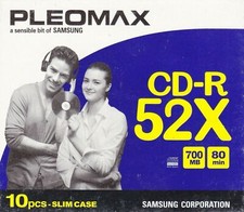 SAMSUNG PLEOMAX CD-R 700MB 52X