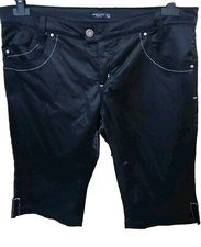 BERMUDA PANTALONI SPECCHIO DONNA RASO LUCIDO Tg46 PINOCHIETTI CICLISTA JEANS