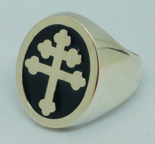 Anello croce lorena argento - croce,