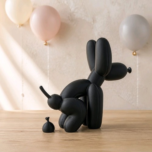 Palloncino cacca cane scultura