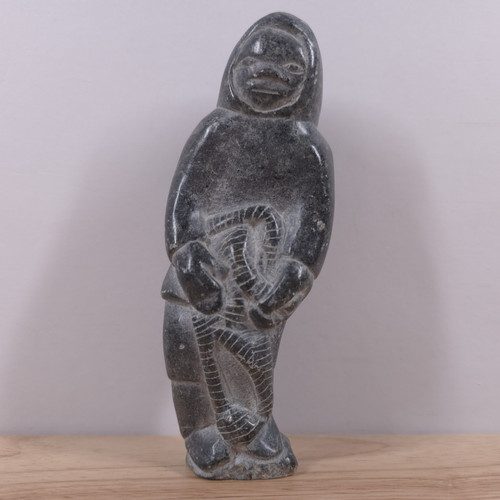 Vintage inuit pescatore pietra - inuit,