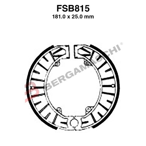 Ganasce freno moto per fsb815 - ganasce,