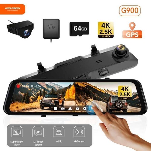Wolfbox g900 dashcam 2 5k - g900, 4k