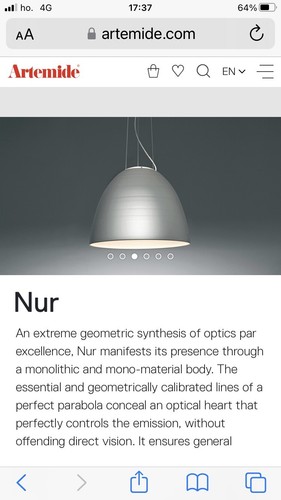 Lampadario artemide nur - artemide,