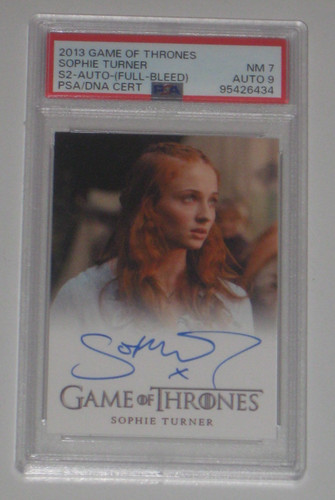 Scheda autografo sophie turner - autografo,