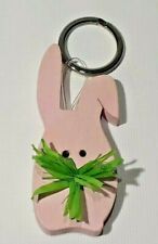 Portachiavi Legno ConiglioRosa Idea Regalo Legnomagia  * 82442