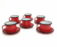 SET 6 TAZZINE CAFFÈ SMALTATE