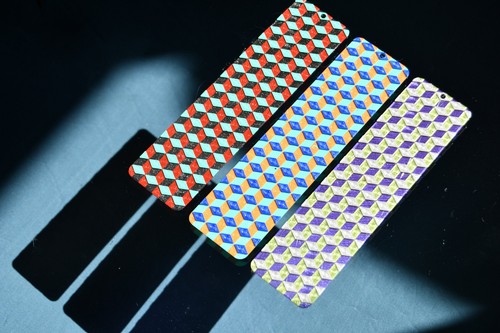 Cubes bookmark crafted in - cubes,
