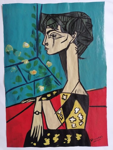Dipinto olio pablo picasso - pablo,