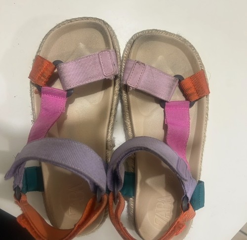Zara multi colour sandals - colour,