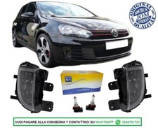 Faretti Luci Fendinebbia Anteriori Golf 6 per Paraurti GTD GTI Design Fume Smoke