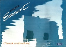 Brochure Depliant Ford Escort Ghia RS 2000 Cosworth Cabrio Wagon 1995 ITA 22 pag