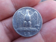 5 lire aquilino 1930 falso d'epoca peso 3,65g