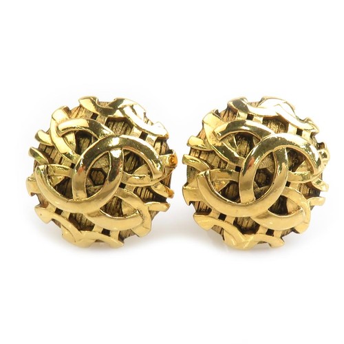 Orecchini clip con logo - a,