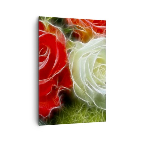 Quadro tela 70x100cm fiori - su,