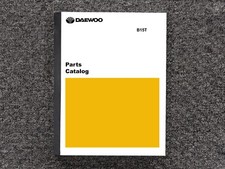 Daewoo B15T Forklift Lift Truck Parts Catalog Manual