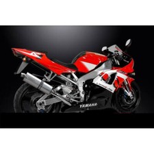 Yamaha YZF R1 -98/01- Silenziatore Scarico Ovale Acciaio Inox 350 mm-Delk