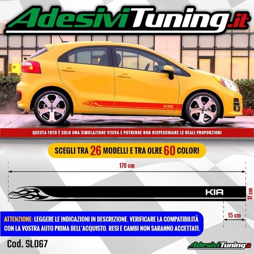 Kit adesivi strisce laterali - adesivi,