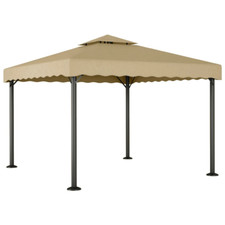 vidaXL Gazebo Tortora 3x3 m