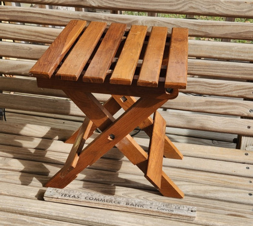 Sgabello pieghevole vintage - pieghevole,