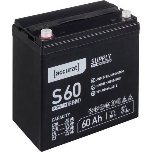 Batteria agm 12v 60ah - sedia, a