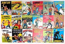 ZAGOR RISTAMPA SCRITTA ROSSA 1/161 COMPLETA - IL 124 E' UN ORIGINALE