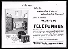 Pubblicita 1928 telefunken - pubblicita'1928,