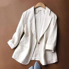 Blazer tuta donna cotone lino