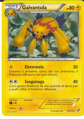Carta pokemon galvantula - pokemon,