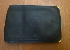 PORTAFOGLI UOMO IN PELLE NERO VINTAGE ANNI '80 MADE IN ITALY