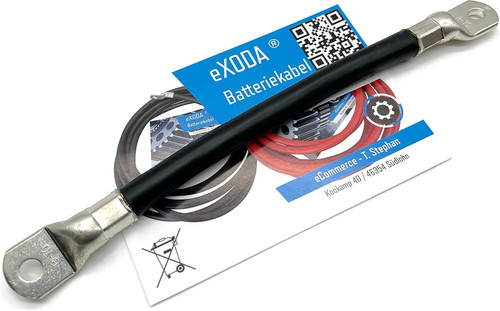 Cavo batteria 20cm nero - cavo,