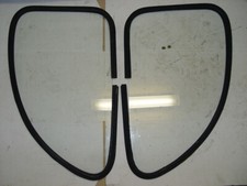 COPPIA VETRI LATERALI DX SX POSTERIORI FISSI FIAT 500 F L R EPOCA  S.GOBAIN 1970