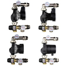 Wilo o Grundfos Kit Regolazione Valore Fisso per Riscaldamento a Pavimento, Barra di Distribuzione + ESBE