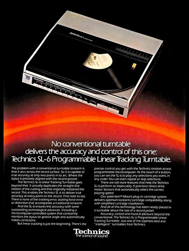 Technics 1982 giradischi - technics, sl-6
