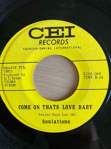 Soulations come that - on, that's