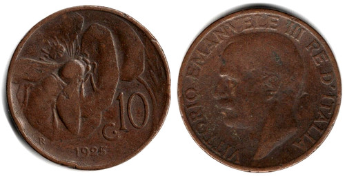 Centesimi 1925 monete - 1925,