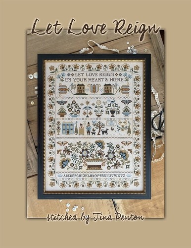 Let love reign sampler cross - let,