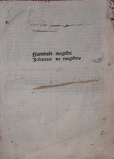 Incunabolo: Summule Magistri