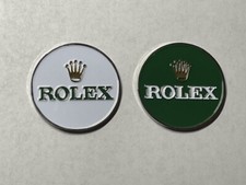 Rolex 1,5" Medaglione Doppio Lato Pesante Stile Moneta Marcatore Golf - Una Bellezza!