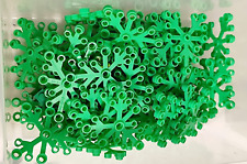 5x LEGO 2417 FOGLIE PIANTE PLANT LEAVES 6X5 VERDE CHIARO LOTTO 5 PEZZI