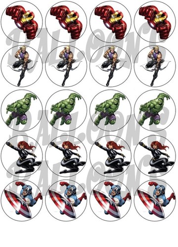 Cialda avengers cup cake - cialda,